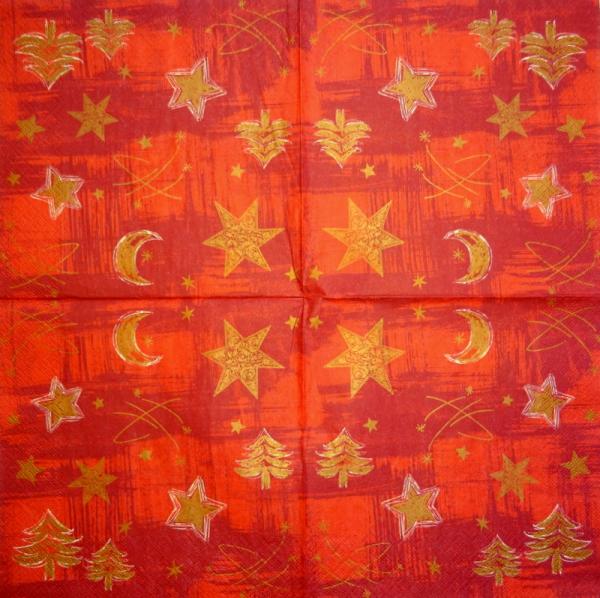 005 Sterne - 3-lagig (gold) - Papstar
